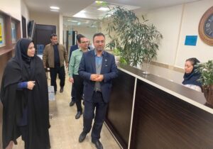 بازدید عضو شورای اسلامی شهر تبریز از اداره کل سلامت شهرداری تبریز