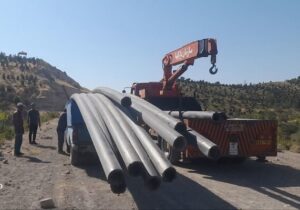 توسعه شبکه آب خام در تفرجگاه عباس‌میرزا