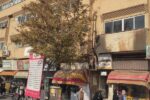 نصب بنر اخطاریه ایمنی و استحکام بنا در مقابل پاساژ امین