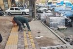 اجرای ۱۶۰۰ مترمربع کفسازی و مناسبسازی خیابان دارایی سوم