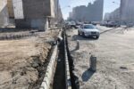 ادامه اجرای دوبل جدول در خیابان بهارستان مرزداران منطقه ۵