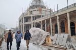 شروع اجرای نمای بیرونی عمارت کلاه ‌فرنگی