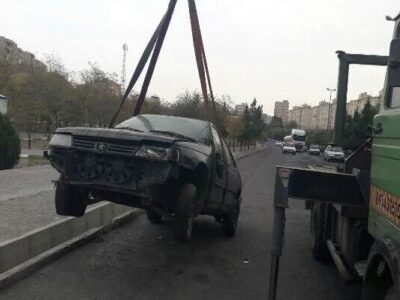 جمع آوری خودروهای فرسوده از سطح منطقه ۳ تبریز