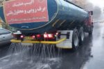اجرای محلول پاشی در معابر شهرداری منطقه ۸ تبریز