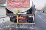 محلول پاشی و برفروبی شبانه معابر محدوده مرکزی تبریز