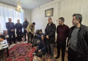 دیدار فرمانده و اعضای پایگاه مقاومت امام علی (ع) با خانواده شهید والا مقام قاسم ایمانی
