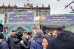 برپایی ایستگاه صلواتی به همراه ایستگاه رایگان عکاسی، توسط شهرداری منطقه ۸ در میدان ساعت