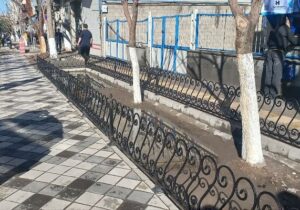 نرده گذاری باغچه های تربیت غربی(بالاتربیت)