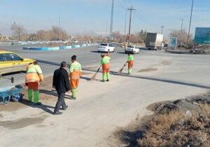 آرامستان وادی رحمت تبریز به مناسبت فرارسیدن ماه مبارک رمضان پاکسازی شد