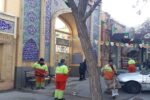 پاکسازی مساجد منطقه ۵ تبریز در آستانه ماه مبارک رمضان