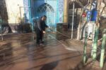 تداوم پاکسازی معابر منتهی به مساجد حوزه منطقه ۱۰ تبریز