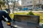 نوسازی و رنگآمیزی مبلمان شهری منطقه ۴ تبریز در آستانه بهار