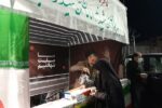 برپایی ایستگاه صلواتی در میدان ساعت توسط شهرداری منطقه ۸ تبریز