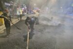 اجرای ۷۰ تن آسفالت ریزی در قالب طرح استقبال از بهار، توسط شهرداری منطقه ۸