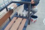 رنگ آمیزی مبلمان شهری در محدوده شهرداری منطقه ۸