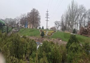 گلکاری بهاره طرح گل های زیبا در فضای سبز مقابل راهنمائی 