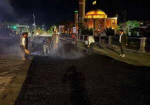 پل خیابان دارایی تبریز آسفالت‌ریزی شد
