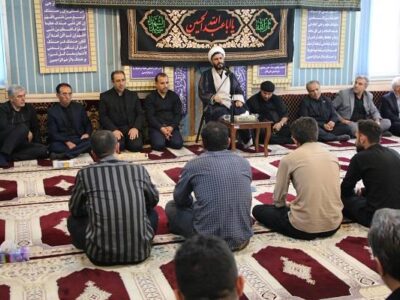 برگزاری مراسم سوگواری حضرت اباعبدالله الحسین(ع) و یاران باوفایش در شرکت آب و فاضلاب آذربایجان شرقی
