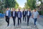 بازدید شهرداران مناطق یک و ده از پروژه ۴۰۰ میلیارد ریالی سنگ فرش تاریخی- گردشگری خیابان ثقه الاسلام