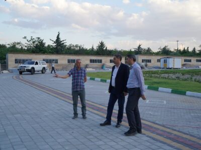 بررسی آخرین وضعیت احداث غرفه های دائمی میدان ائل گولی