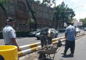 اصلاح هندسی خیابان ارتش جنوبی به منظور روانسازی ترافیک
