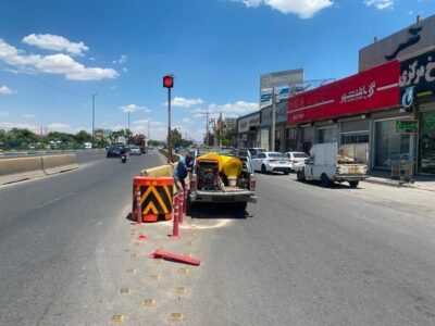 تداوم ایمن‌سازی معابر جنوب غرب تبریز