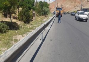 ایمن سازی و رفع نواقص گاردریل‌های ضلع جنوبی اتوبان پاسداران