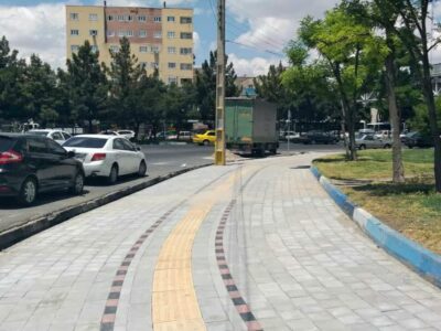 اجرای ۱۱ هزار مترمربع سنگفرش و مناسبسازی معابر در منطقه ۴ تبریز