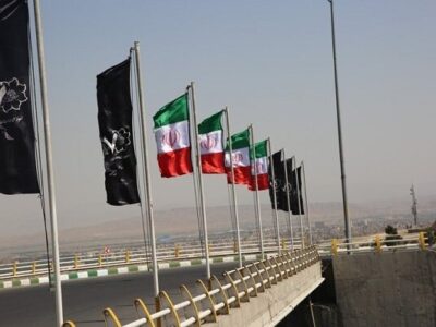 منطقه ۷ همزمان با آغاز ماه محرم سیاهپوش شد