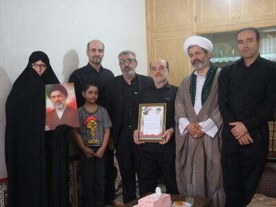 خانواده گرانقدر شهید اقتدار اسماعیل مهرآرا تجلیل شد