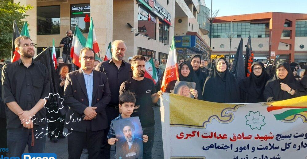 حضور پرسنل اداره کل سلامت و امور اجتماعی شهرداری تبریز در اجتماع بزرگ عزاداران حسینی