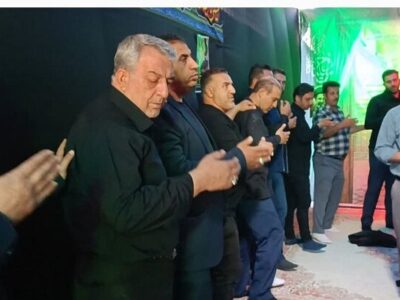 برگزاری آیین عزاداری ماه محرم با حضور مدیر عامل و پرسنل سازمان ساماندهی مشاغل شهرداری تبریز