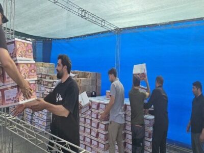 استقرار اکیپهای مجرب آتشنشانی شهرداری تبریز در موکب جنتالحسین(ع)