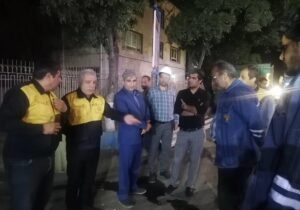 بازدید شبانه مدیرعامل از پروژه اصلاح و ساماندهی شبکه زمینی ۲۰ کیلوولت در محدوده راهآهن