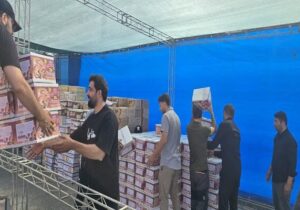 بوستان شهید کاظمی، قرارگاه خدمترسانی شهرداری تبریز در مراسم تشییع قائد شهید