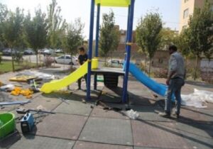 رسیدگی و بهسازی وضعیت پارک‌های سطح منطقه ۷ تبریز