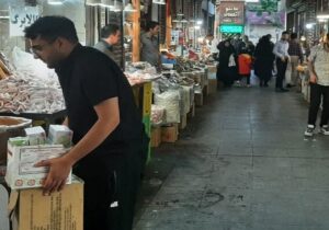 ساماندهی بساط چینی اصناف در بازار "شیشهگرخانه"