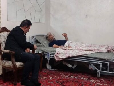 دیدار شهردار تبریز با جانباز والا مقام جنگ رمضان