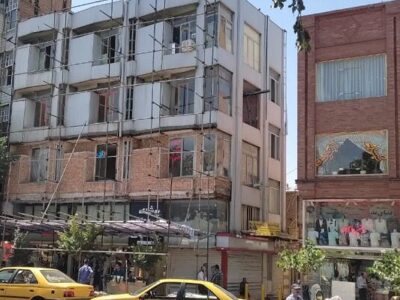 شروع عملیات سنتی سازی نمای ساختمان صدری بلوار جمهوری اسلامی