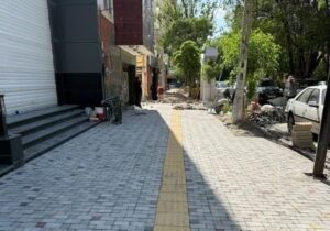 اجرای ۱۰ هزار مترمربع پیاده‌روسازی در معابر منطقه یک تبریز