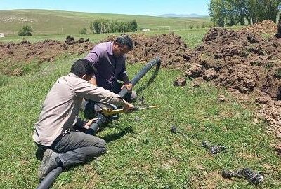 آبرسانی پایدار به ۲ روستای نجی‌کندی و کردلر کلیبر با تکمیل عملیات اجرایی