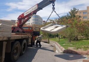 جاگذاری زیرباکس بتنی در معابر حوزه شهرداری منطقه ۲