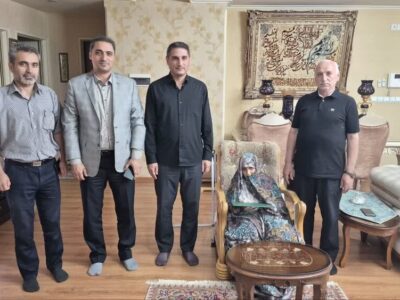 دیدار مدیران شهرداری منطقه ۲ تبریز با مادر شهید والامقام مجید احدی دودران