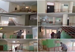 اتمام اجرای عملیات طرح "خانه من" در مدرسه امام موسی صدر۱و۲