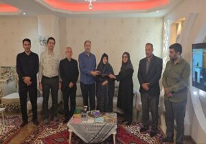 دیدار معاون شهرسازی و مدیر درآمد منطقه یک تبریز  با آزاده جانباز سرافراز ۸ سال دفاع مقدس