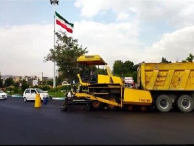 آسفالت ریزی ۵۰۰ تنی برای بهسازی میدان ائل گلی