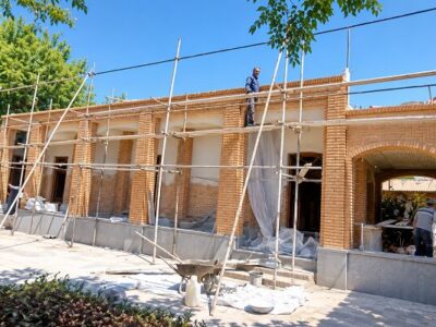 احداث سازه هشتی ورودی خانه تاریخی کلکتهچی به پیشرفت ۸۰ درصدی رسید
