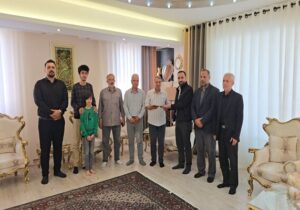 دیدار مدیران منطقه یک تبریز با آزاده جانباز سرافراز ۸ سال دفاع مقدس