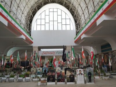 پیشرفت فیزیکی ۴۰ درصدی همسطح سازی مزار گلزار شهدای وادی رحمت