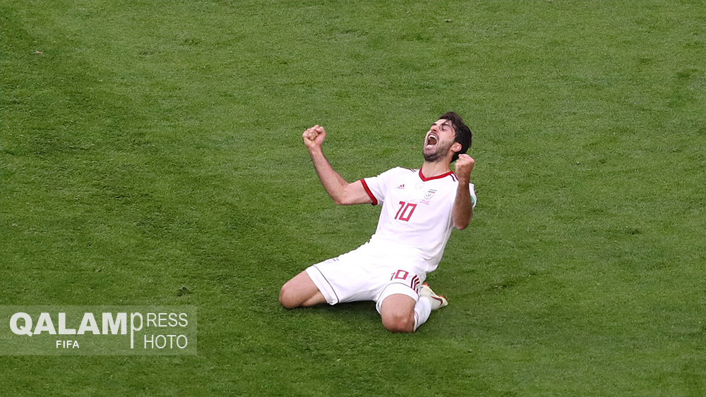 لحظاتی زیبا از بازی ایران – مراکش / گزارش تصویری